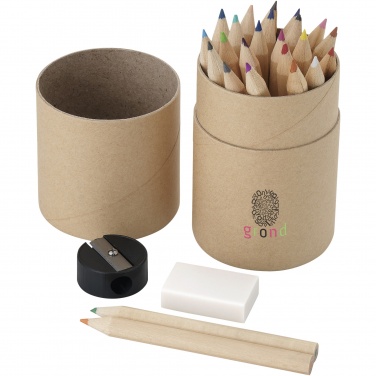 Logotrade promotional item image of: Woodby 26-piece coloured pencil set